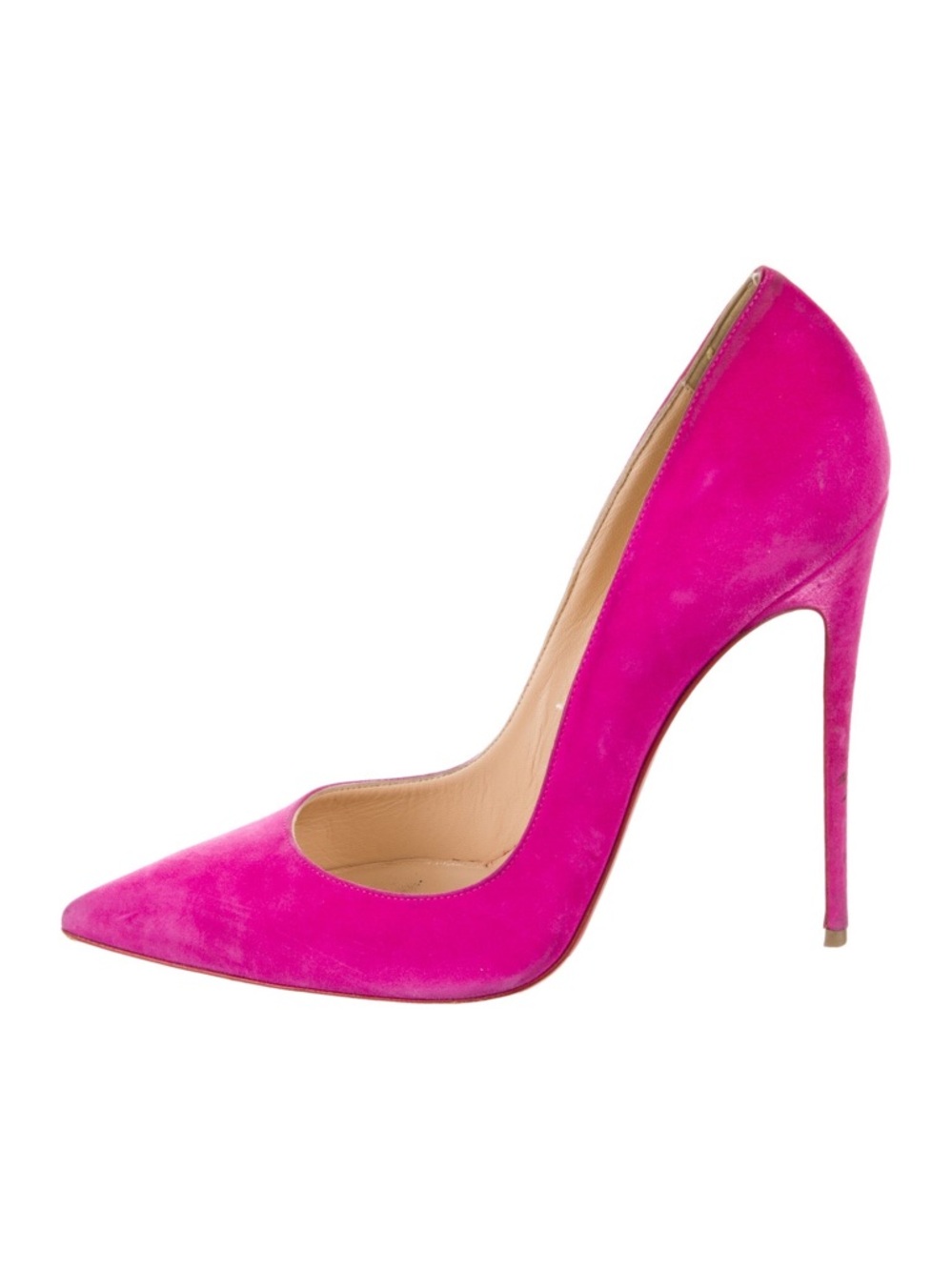 Christian Louboutin So Kate 120 Veau Velours Loulou Pink Suede Pumps EU 36.5 NIB